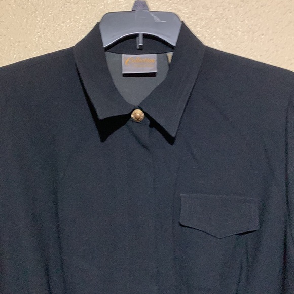 Collection Point of View Black Dress Long Sleeve Size 16 Fully Lined - Picture 5 of 16